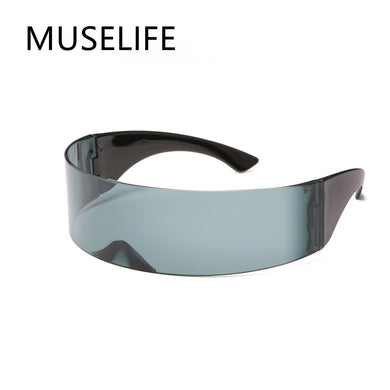 MUSELIFE Sunglasses Vintage Punk Goggles Men Women Party Christmas Colorful Glasses Shades UV400