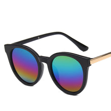 Load image into Gallery viewer, MUSELIFE Sunglasses Woman Vintage Retro Flat Top Gradient Shield Black Sun Glasses  Designer Oversized Eyewear