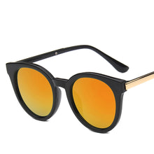 Load image into Gallery viewer, MUSELIFE Sunglasses Woman Vintage Retro Flat Top Gradient Shield Black Sun Glasses  Designer Oversized Eyewear