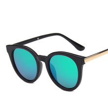 Load image into Gallery viewer, MUSELIFE Sunglasses Woman Vintage Retro Flat Top Gradient Shield Black Sun Glasses  Designer Oversized Eyewear