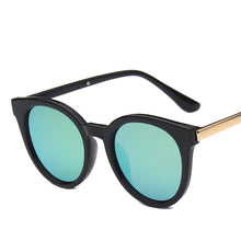 Load image into Gallery viewer, MUSELIFE Sunglasses Woman Vintage Retro Flat Top Gradient Shield Black Sun Glasses  Designer Oversized Eyewear