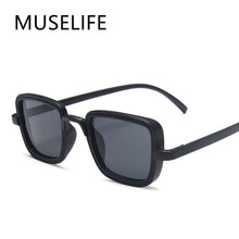 Load image into Gallery viewer, MUSELIFE Trending Wide Bridge Retro Rock Punk Sunglasses Classic Small Square Clear Red Sun Glasses UV400