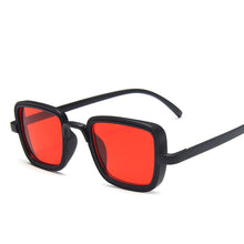 Load image into Gallery viewer, MUSELIFE Trending Wide Bridge Retro Rock Punk Sunglasses Classic Small Square Clear Red Sun Glasses UV400
