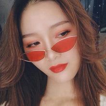 Load image into Gallery viewer, MUSELIFE Unisex Cat Eye Retro Shades Rectangle Sunglasses Men Metal Frame Eyewear Outdoor Clear Lens Sun Glasses For Women