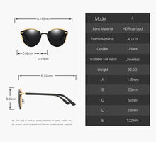 Load image into Gallery viewer, MUSELIFE Women Polarized Sunglasses  Cat Eye Ladies Vintage Brand Designer Female Sun Glasses Oculos Gafas