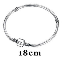 Load image into Gallery viewer, Authentic 100% 925 Sterling Silver Chain Bangle &amp; Bracelet Luxury DIY Jewelry Women Accessories SVSZ3827
