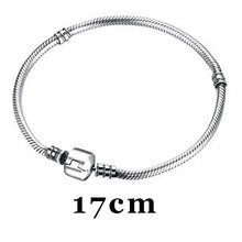 Load image into Gallery viewer, Authentic 100% 925 Sterling Silver Chain Bangle &amp; Bracelet Luxury DIY Jewelry Women Accessories SVSZ3827
