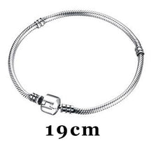 Load image into Gallery viewer, Authentic 100% 925 Sterling Silver Chain Bangle &amp; Bracelet Luxury DIY Jewelry Women Accessories SVSZ3827