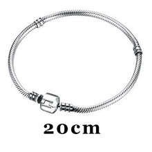 Load image into Gallery viewer, Authentic 100% 925 Sterling Silver Chain Bangle &amp; Bracelet Luxury DIY Jewelry Women Accessories SVSZ3827
