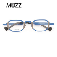 Load image into Gallery viewer, MUZZ Pure Titanium Frames insider Men&#39;s Optical Hexagon Super Small full rim Eyeglasses Frame high myopia Prescription