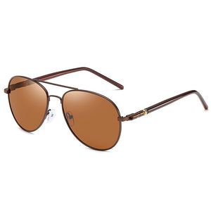 MYT_0261 Pilot Sunglasses Polarized Men Aviation Quality Oversized Spring Leg Alloy Men Sunglasses Brand Designer Male Sun Glass