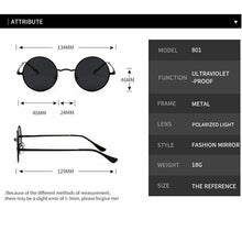Load image into Gallery viewer, MYT_0279 Brand Designer Round Polarized Sunglasses Men Women Retro Sun Glasses Male Female Metal Frame Eyewear Driving UV400