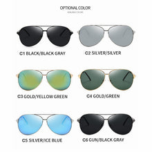 Load image into Gallery viewer, MYT_395 Brand Designer Aviation Polarized Sunglasses Men Retro Pilot Sun Glasses Male Metal Frame Eyewear Driving UV400