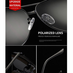 MYT_395 Brand Designer Aviation Polarized Sunglasses Men Retro Pilot Sun Glasses Male Metal Frame Eyewear Driving UV400
