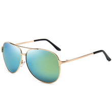 Load image into Gallery viewer, MYT_395 Brand Designer Aviation Polarized Sunglasses Men Retro Pilot Sun Glasses Male Metal Frame Eyewear Driving UV400