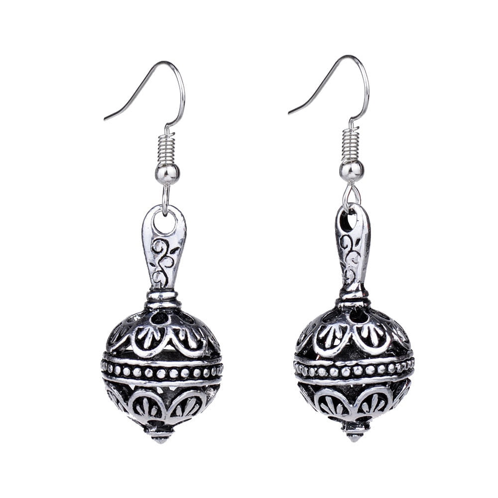 EQ116 Ethnic Tibetan Silver Color Bottle Vintage Earrings For Women Girls New Jewelry Bijouterie