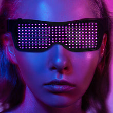 Load image into Gallery viewer, Magic Bluetooth LED Party Glasses DJ Light Up Shades Flashing Rave Wedding Party Eyewear Luminous Glowing Night Shows