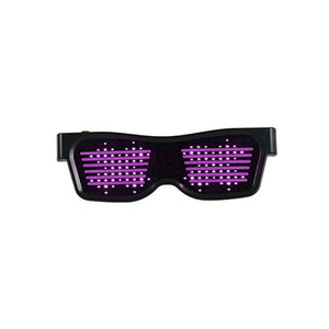 Magic Bluetooth LED Party Glasses DJ Light Up Shades Flashing Rave Wedding Party Eyewear Luminous Glowing Night Shows