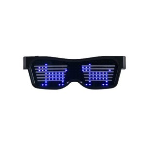 Magic Bluetooth LED Party Glasses DJ Light Up Shades Flashing Rave Wedding Party Eyewear Luminous Glowing Night Shows