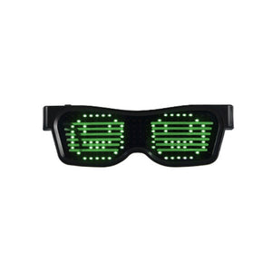 Magic Bluetooth LED Party Glasses DJ Light Up Shades Flashing Rave Wedding Party Eyewear Luminous Glowing Night Shows