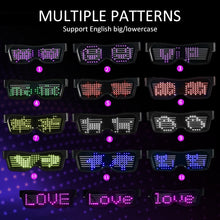 Load image into Gallery viewer, Magic Bluetooth LED Party Glasses DJ Light Up Shades Flashing Rave Wedding Party Eyewear Luminous Glowing Night Shows
