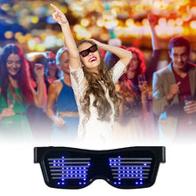 Load image into Gallery viewer, Magic Bluetooth LED Party Glasses DJ Light Up Shades Flashing Rave Wedding Party Eyewear Luminous Glowing Night Shows