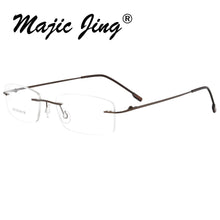 Load image into Gallery viewer, Magic Jing Rimless Memory Metal Hinged Optical Frames Eyeglasses Spectacles 50 Pieces /Lot   808