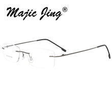 Load image into Gallery viewer, Magic Jing Rimless Memory Metal Hinged Optical Frames Eyeglasses Spectacles 50 Pieces /Lot   808