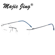 Load image into Gallery viewer, Magic Jing Rimless Memory Metal Hinged Optical Frames Eyeglasses Spectacles 50 Pieces /Lot   808