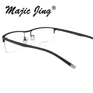 Magic Jing  TR90 and stainless steel RX optical frames half rim men myopia eyewear eyeglasses  1115