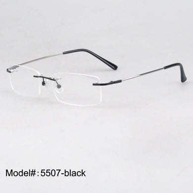 Magic Jing s 50 Piece/Lot Rimless Memory Metal Hinged Optical Frames Eyeglasses Spectacles 5507