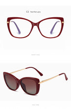 Load image into Gallery viewer, Magnet Clip on Sunglasses Transparent Glasses Woman 2023  Brand Anti Blue Light Glasses Frame Sunglasses UV400