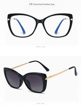 Load image into Gallery viewer, Magnet Clip on Sunglasses Transparent Glasses Woman 2023  Brand Anti Blue Light Glasses Frame Sunglasses UV400