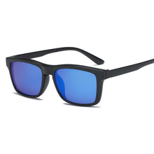 Carica l'immagine nel visualizzatore di Gallery, Magnet Clip on Sunglasses clip on glasses square Lens Men Women mirror clip Sun Glasses Night Vision Driving sunglasses for men