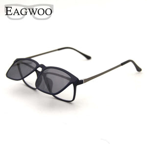 Magnet Eyeglasses Full Rim Optical Frame Prescription Spectacle Vintage Men Myopia Eye Glasses Sunglasses Anti Glare/UV 830202