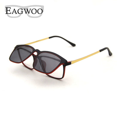 Magnet Eyeglasses Full Rim Optical Frame Prescription Spectacle Vintage Men Myopia Eye Glasses Sunglasses Anti Glare/UV 830202