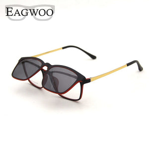 Magnet Eyeglasses Full Rim Optical Frame Prescription Spectacle Vintage Men Myopia Eye Glasses Sunglasses Anti Glare/UV 830202