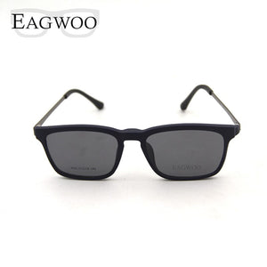 Magnet Eyeglasses Full Rim Optical Frame Prescription Spectacle Vintage Men Myopia Eye Glasses Sunglasses Anti Glare/UV 830202