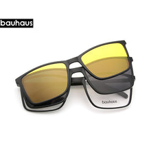 Load image into Gallery viewer, Magnet Flat Polarized Sunglasses Men big frame glasses  ultem Clip Sunglasses Glasses Men Clips X3180