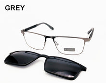 Load image into Gallery viewer, Magnet Men Eyeglasses Full Rim Metal Optical Frame Prescription Square Spectacle Myopia Stylish Vintage Eye Glasses Sunglasses