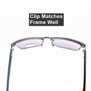 Magnet Men Eyeglasses Half  Rim Metal Optical Frame Prescription Spectacle Myopia Business Eye Glasses Sunglasses 60mm Wide Face
