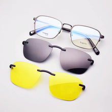 Load image into Gallery viewer, Magnet Pure Titanium Eyeglasses Full Rim Optical Frame Prescription Spectacle Men Myopia Vintage Eye Glasses Sunglasses