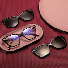 Load image into Gallery viewer, Magnetic Clip On Polarized Sunglasses TR90 Anti-Blue Light Glasses Men Women  2 In 1Sun Glasses Woman 2023