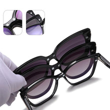 Load image into Gallery viewer, Magnetic Clip On Polarized Sunglasses TR90 Anti-Blue Light Glasses Men Women  2 In 1Sun Glasses Woman 2023