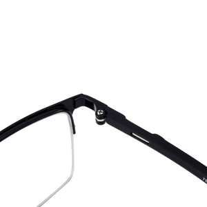 Male  Metal Half Rim Large Size Eyeglasses Frame For Prescription Lenses Myopia Farsighted Lens