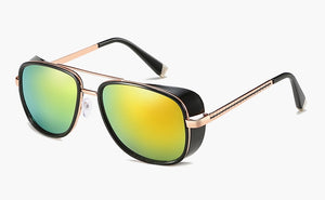 Male Steampunk Sunglasses Tony Stark Iron Man Matsuda Sunglasses Retro Vintage Eyewear Steampunk Sun Glasses UV400 Oculos De Sol