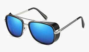 Male Steampunk Sunglasses Tony Stark Iron Man Matsuda Sunglasses Retro Vintage Eyewear Steampunk Sun Glasses UV400 Oculos De Sol
