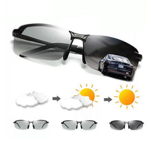 Load image into Gallery viewer, Male Sun Glasses Day Night Vision Driving Eyewear Gafas Change Color Photochromic Sunglasses Men Polarized Chameleon Glasses