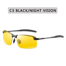 Load image into Gallery viewer, Male Sun Glasses Day Night Vision Driving Eyewear Gafas Change Color Photochromic Sunglasses Men Polarized Chameleon Glasses