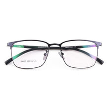 Load image into Gallery viewer, Male Titanium Alloy Business Glasses Frames, TR90 Temple Semi Frame Men&#39;s Hyperopia Presbyopia Optical Glasses Frame F105